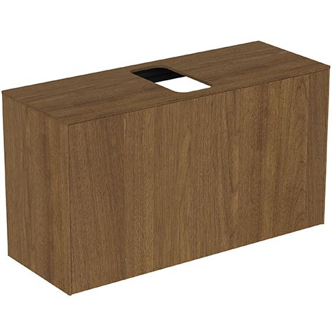 IS Schubladenfront Conca für WTU 980x536mm Walnuss Dunkel, Alte Nr.2019
