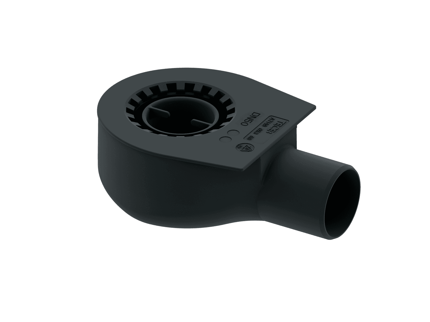 TECEdrainline Ablauf "flach" DN 50 Auslauf seitlich 0,7 l/s