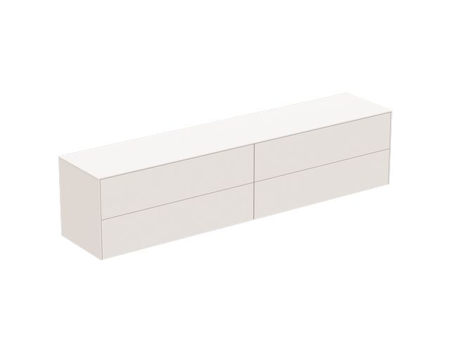 IS Obere rechte Schubladenfront Conca 1180x267mm Weiß