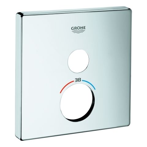 GROHE Rosette 49037 eckig für SmartControl chrom