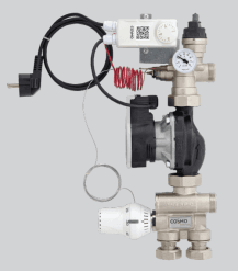 COSMO Festwert-Regelstation f.Edelstahl- Verteiler mit HE-Pumpe Para 25/7