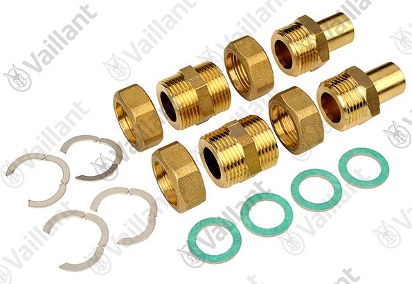 Verschraubung, kpl. DN = 20mm Solar Flexschlauch Zub.