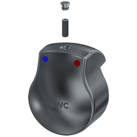 Aquamix Griffdruckkappe m.Markierung K/W Gewindestift u.Verschl.stopfen Franke