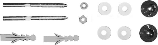 Befestigung f.Urinal chrom Duravit