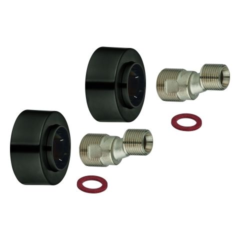 GROHE S-Anschluss 48453 1/2"x3/4" Verstellbarkeit 7,5mm hard graphite geb.