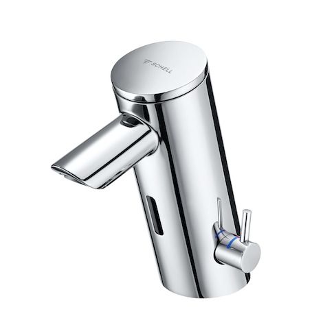 SCHELL WT-Arm. PURIS E2 HD-M, Elektron. Mischwasser, UP-Netzteil, chrom