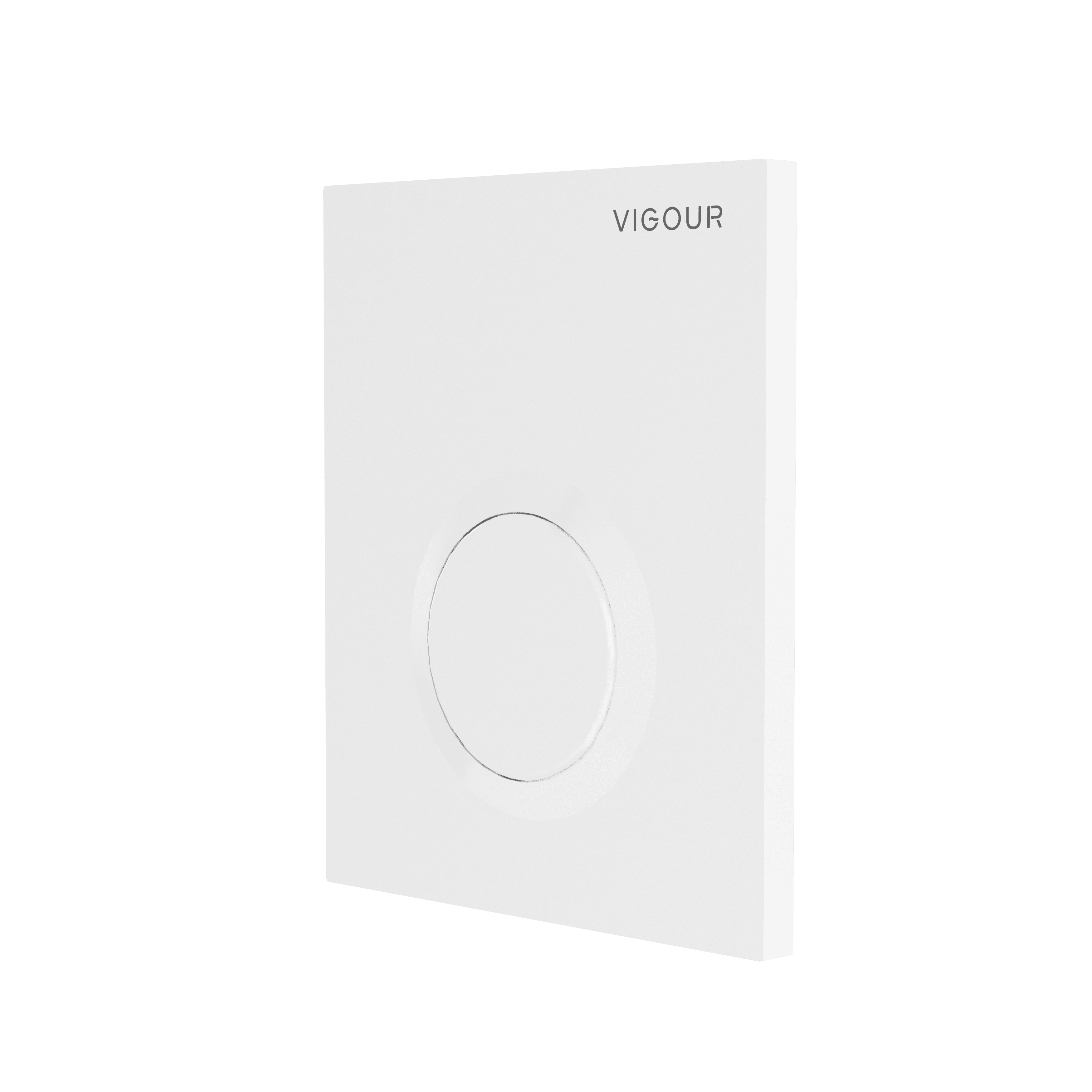 Urinal-Abdeckplatte DON f.handbetätigte pneumatische UP-Spülung weiss VIGOUR