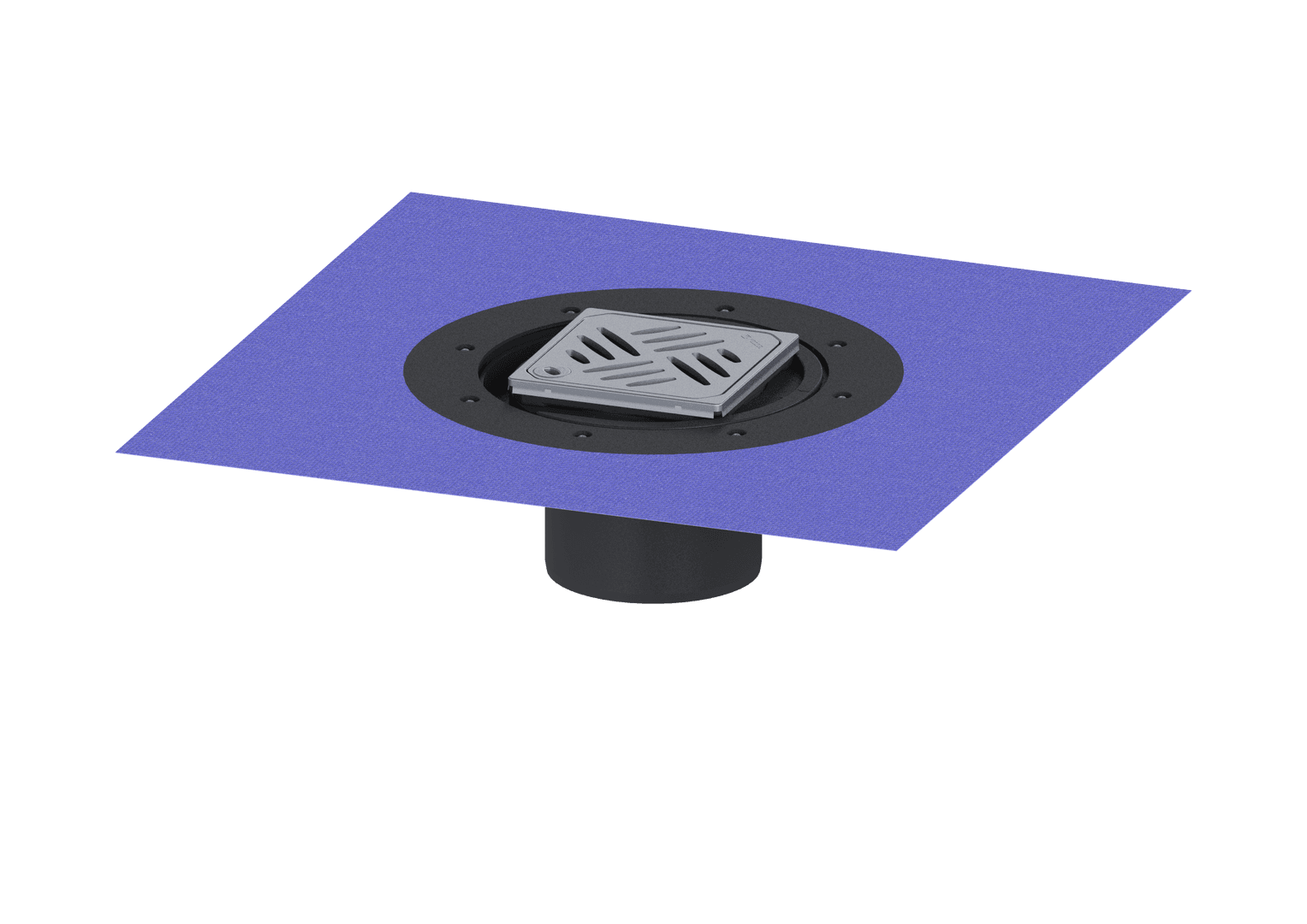 Variofix-Dünnbettaufsatz Kessel aus ABS Rost Edelst."Kessel" mit Lock und Lift