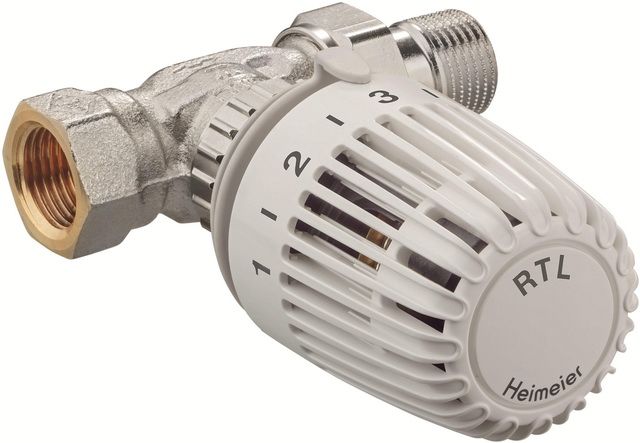 Heimeier Rücklauftemperaturbegrenzer 1/2" AG x 1/2" IG Durchgang