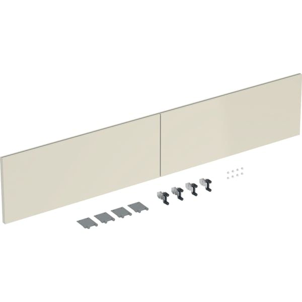 GE Schubladenfront Set (2 St.) für iCon US für DWT B:120cm, sand-grau glänzend