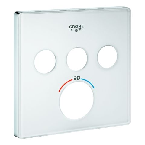 GROHE Rosette 49043 f.SmartControl UP-THM eckig m.3 ASV moon white