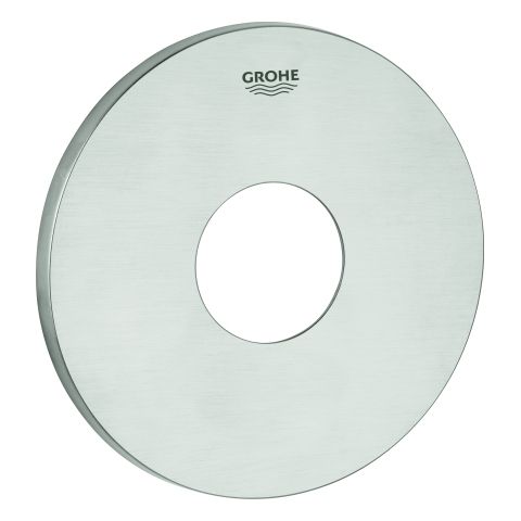 GROHE Rosette 48428 rund für EHM-Fertigmontagesets supersteel