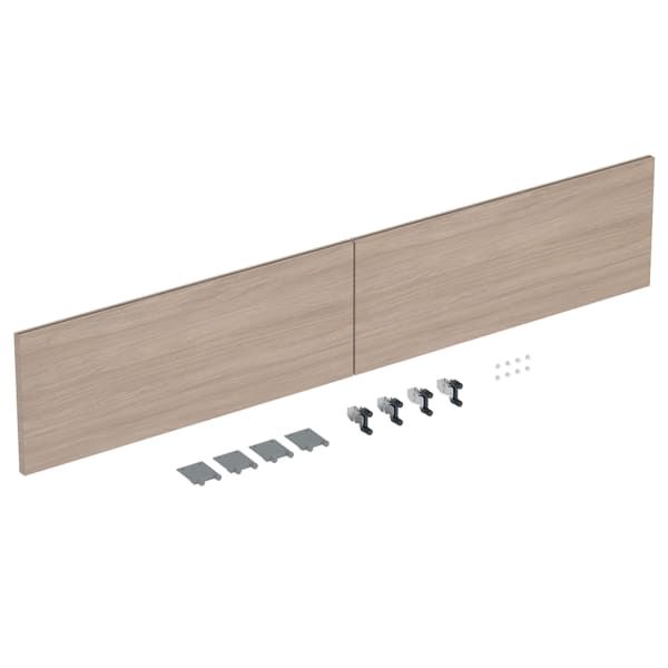 GE Schubladenfront Set (2 St.) für iCon US für DWT B:120cm, Eiche natur