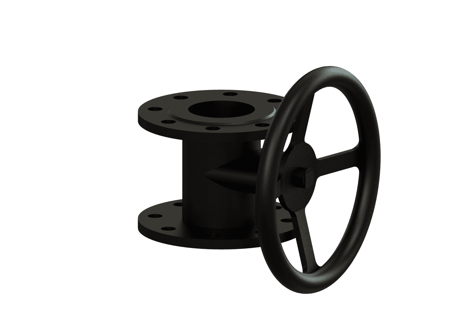 KESSEL-Absperrschieber DN 80, Grauguss, mit Handrad