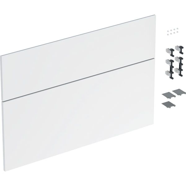 GE Schubladenfront Set für iCon für WT B:90cm, weiß glänzend