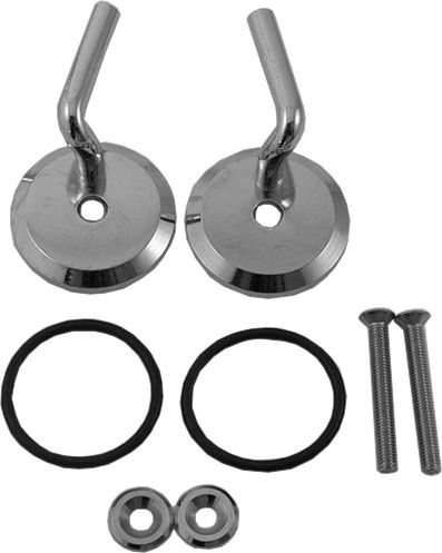 DU Scharnier-Set für WC-Sitz ohne Absenkautomatik, Edelstahl, 0061101099