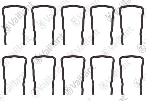 VA Klammer,kpl. (Set a 10 Stück) Hydroblock Blech/Kunststoff (Flügelrad)