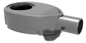 Siphon individ.3.0 Sperrwasserhöhe 25mm ultraflach zu Duschrinne VIGOUR