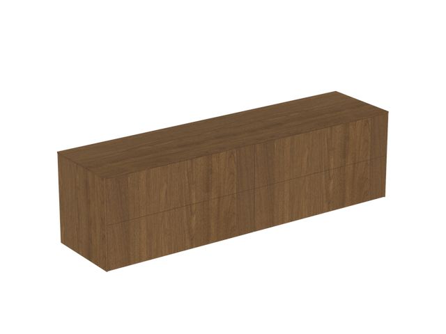 IS Obere rechte Schubladenfront Conca 980x267mm Walnuss Dunkel