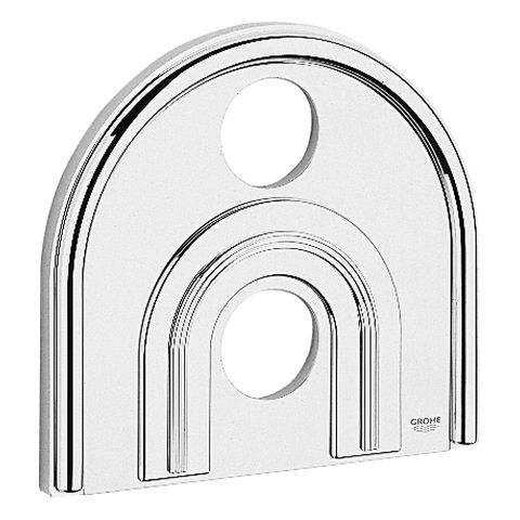 Grohe Rosette f.Chiara Thermostat Fertigmontageset 235x218 chrom/mattchrom