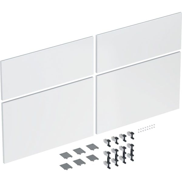 GE Schubladenfront Set (4 St.) für iCon US für DWT B:120cm, weiß glänzend