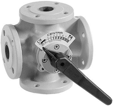 Resideo Vierwege-Flanschmischer ZR GG 20, grau, PN 6 DN 32