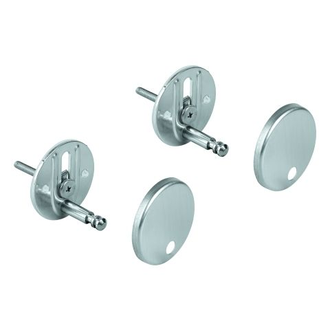 GROHE Befestigungssatz 49529 für Bau Keramik WC-Sitz u.Deckel chrom