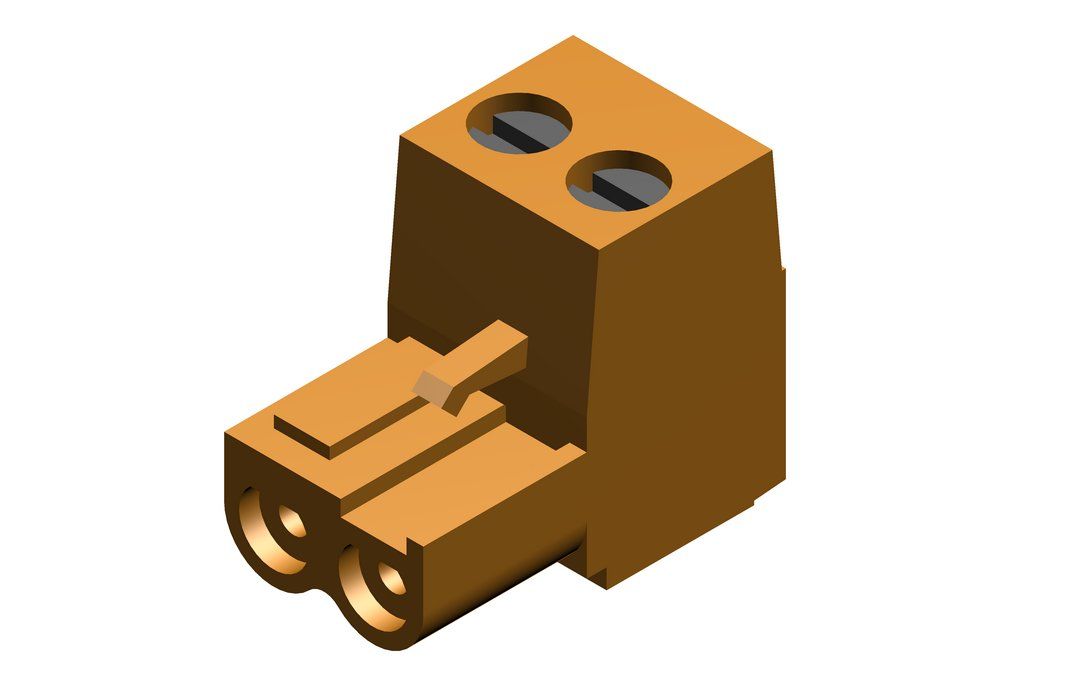 JU Anschlussklemme steckbar 2-pol orange EMS