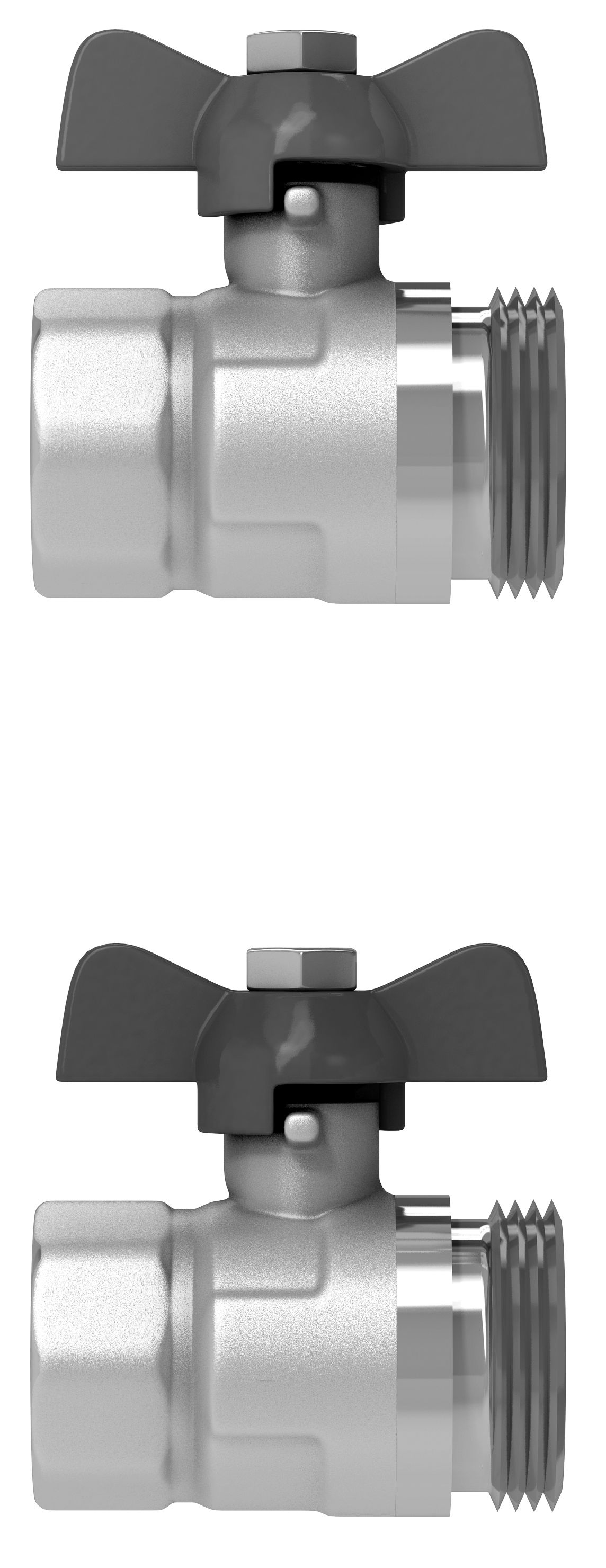 COSMO Kugelhahnset Durchgang 3/4"IG x 1" AG für FBH Verteiler