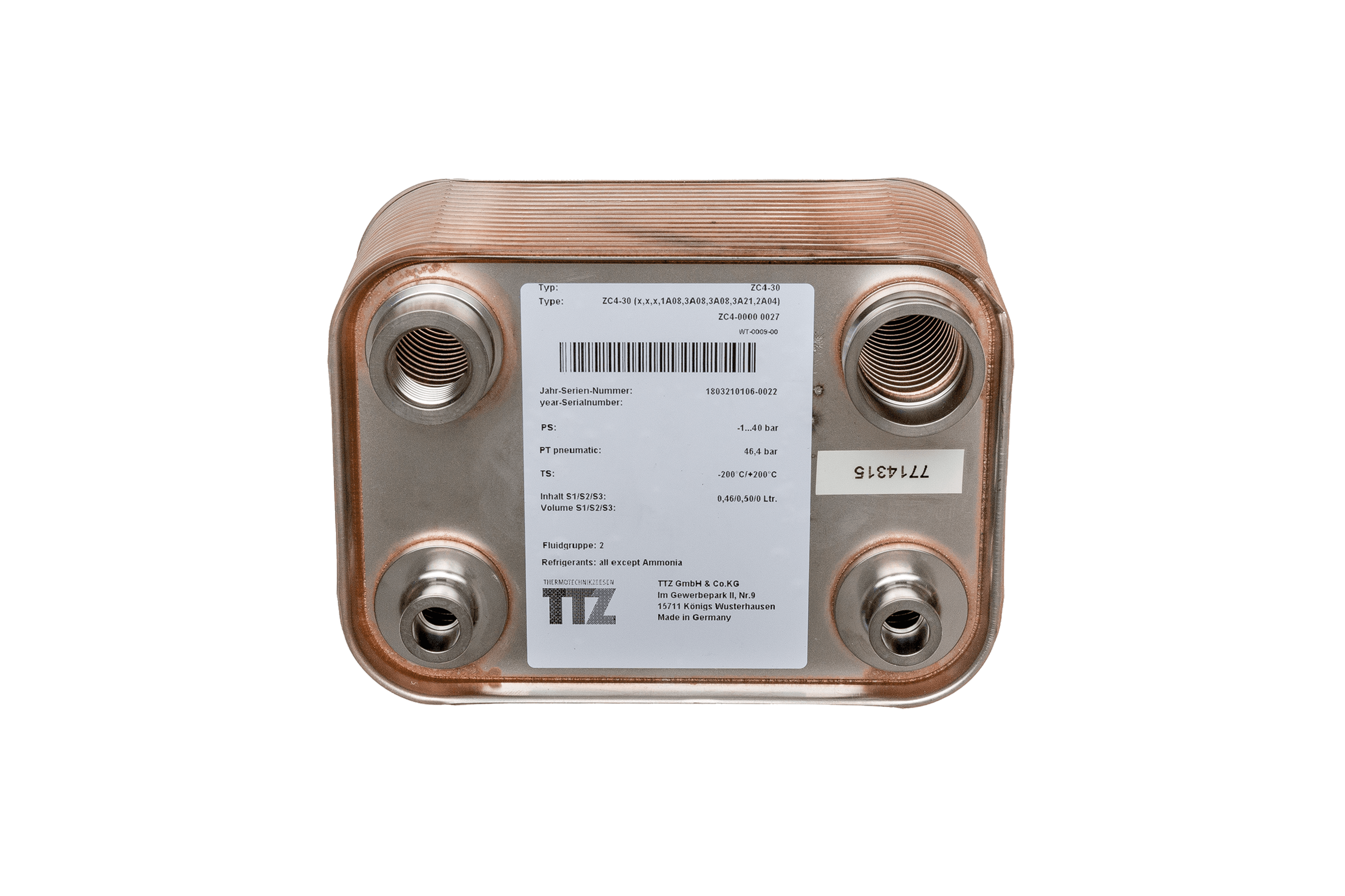 BRÖTJE Unterkuehler 30 Platten