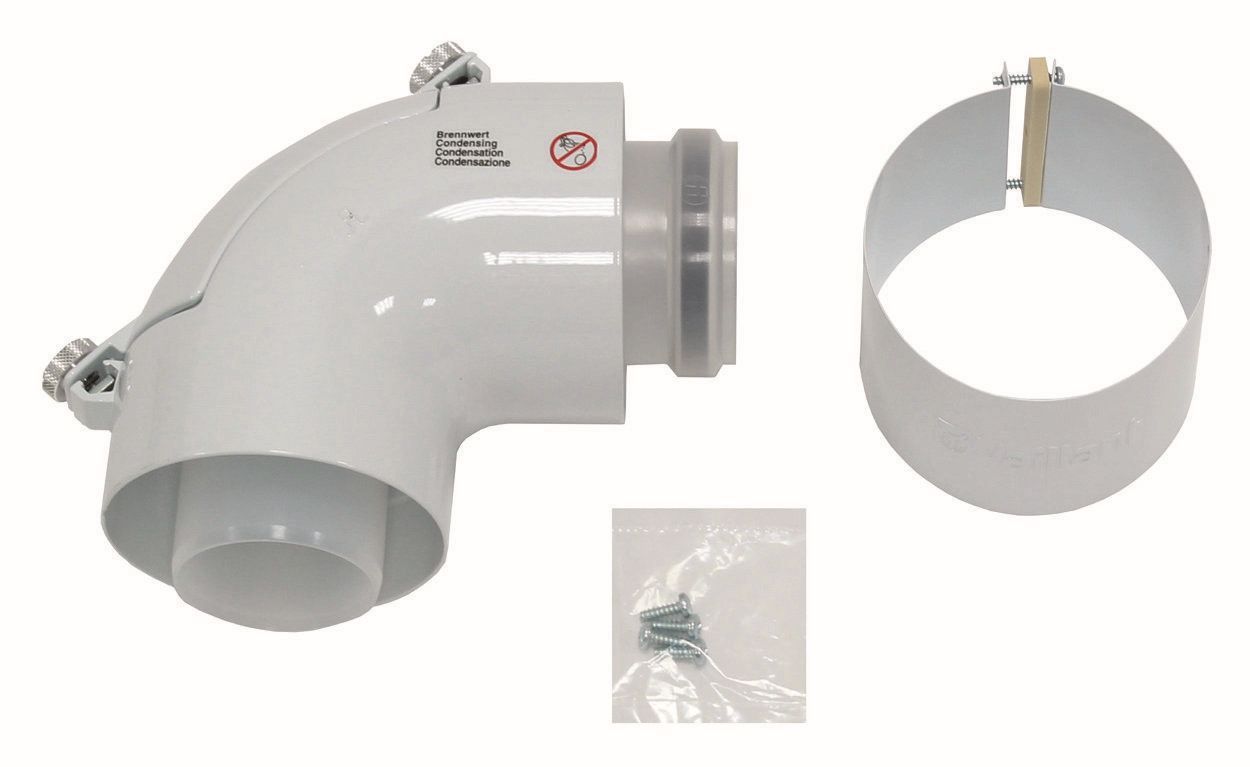 Bogen Vaillant 60/100mm 87 Grad mit Reinigungsoeffnung    Vaillant Nr.303916