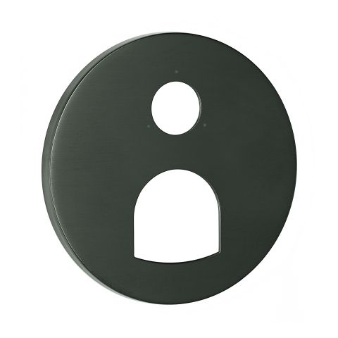 GROHE Rosette 49117 rund für EHM-FMS hard graphite gebürstet