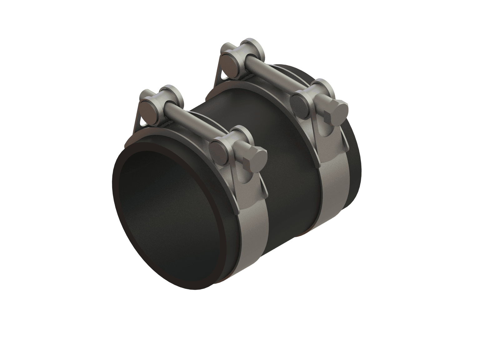 KESSEL-Verbindungsschlauch mit Schlauchschellen, DN 75, L: 100 mm