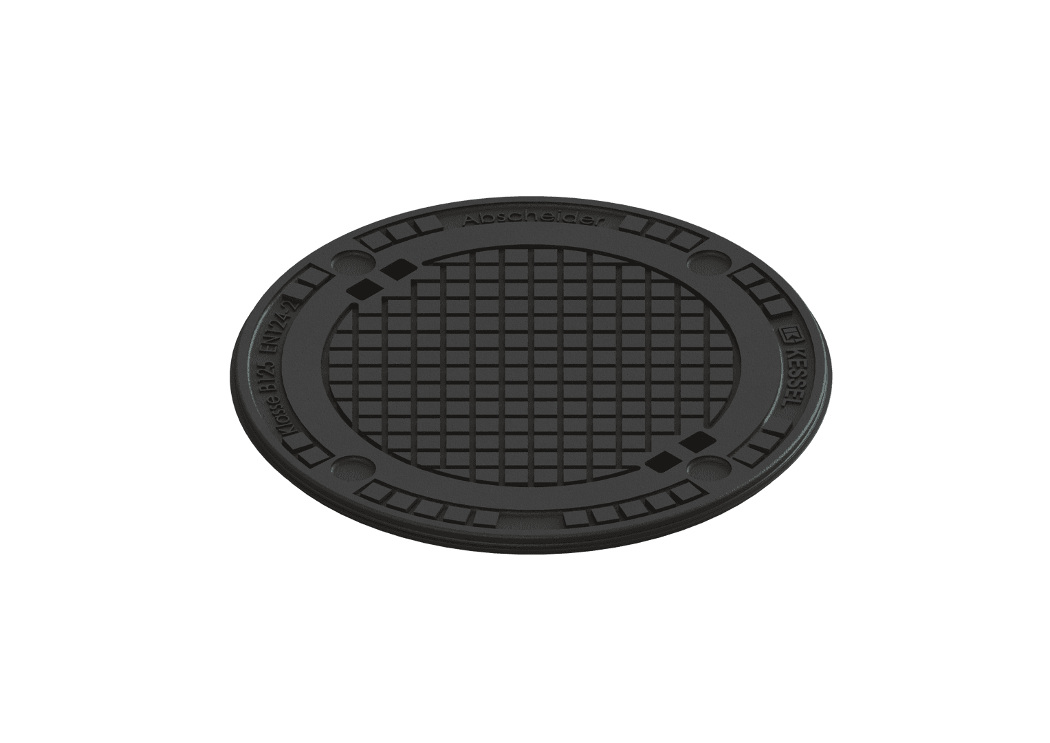 KESSEL-Abdeckplatte Klasse B, Grauguss, mit Dichtung