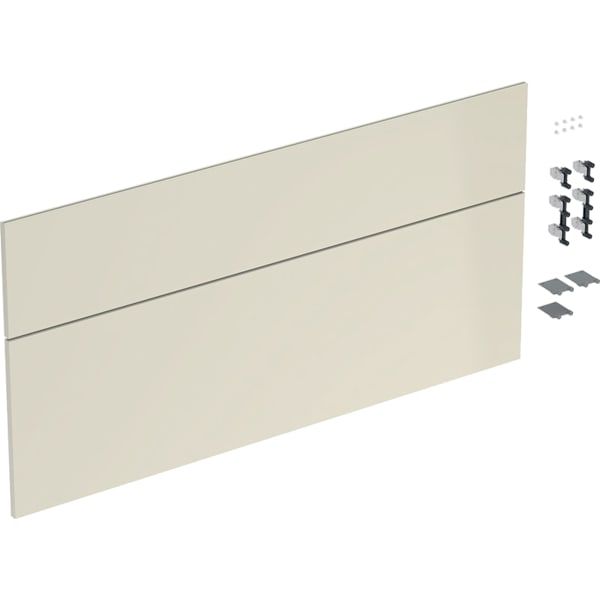 GE Schubladenfront Set für iCon für WT B:120cm, sand-grau glänzend