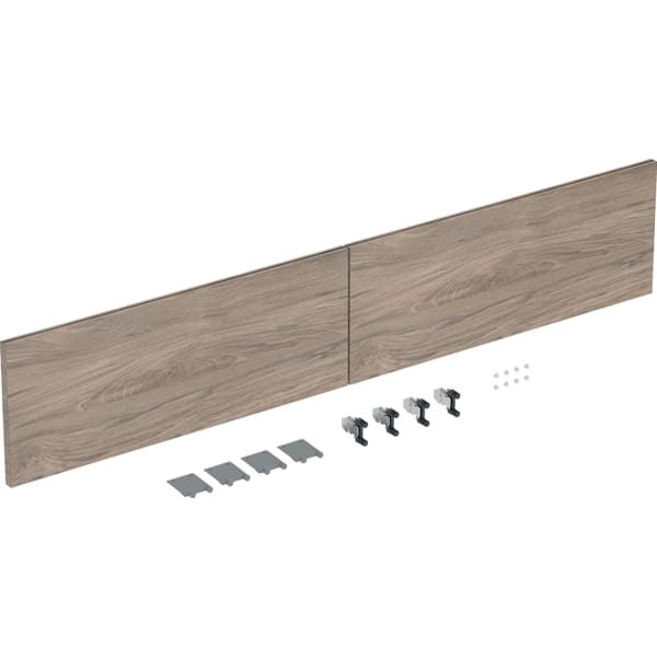 GE Schubladenfront Set (2 St.) für iCon US für DWT B:120cm, Nussbaum hickory
