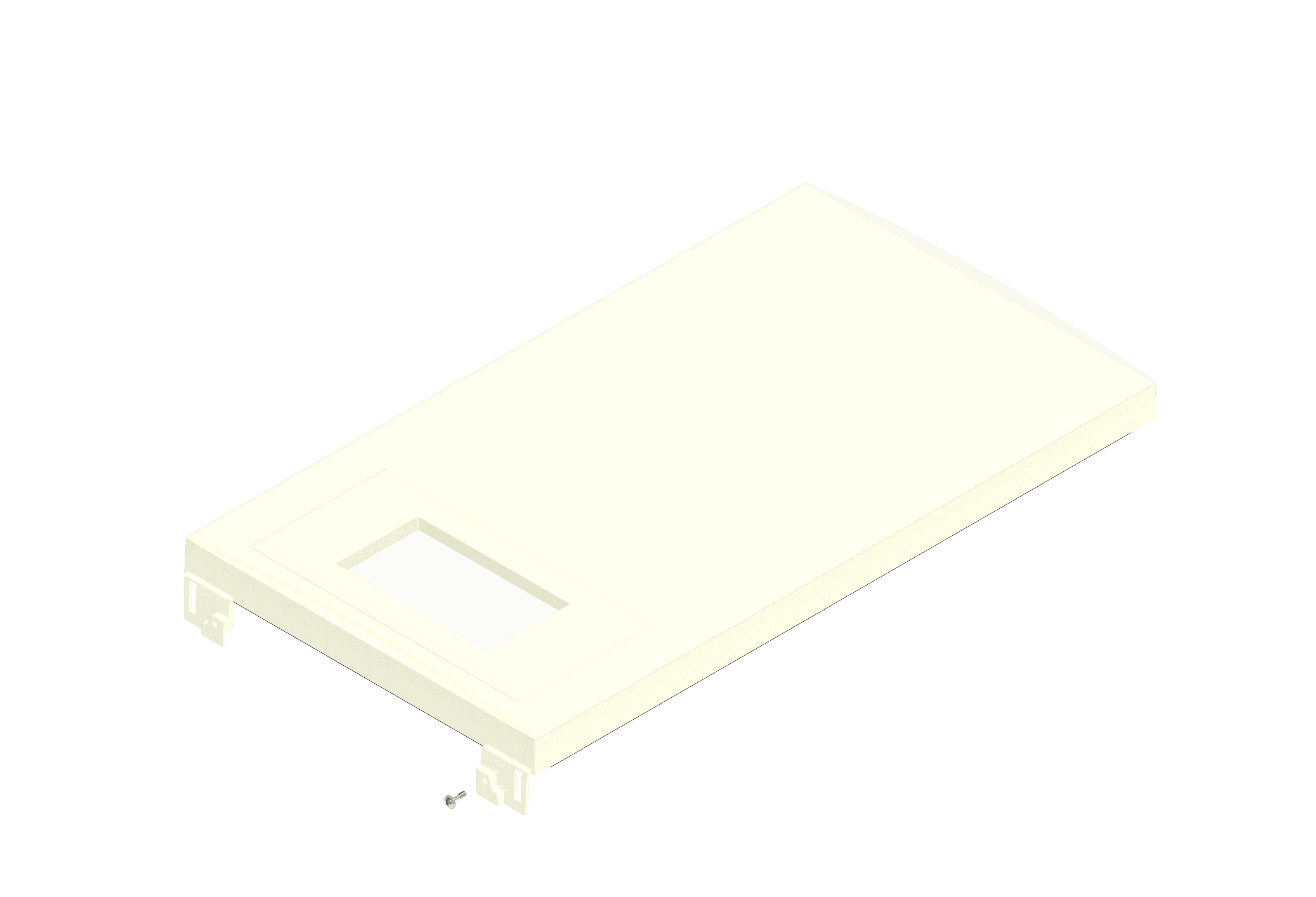 BRÖTJE Verkl.-Vorderwand SGB 400-610 H Eckige Kanten