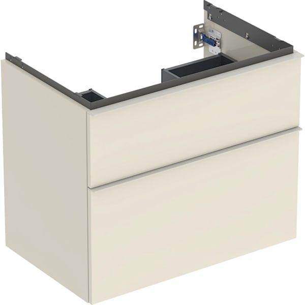 GE iCon Unterschrank für WT, 2 Schubl. 74x61,5x47,6cm, sandgrau