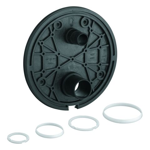 GROHE Montageplatte 49080 für Thermostat-Fertigmontagesets chrom