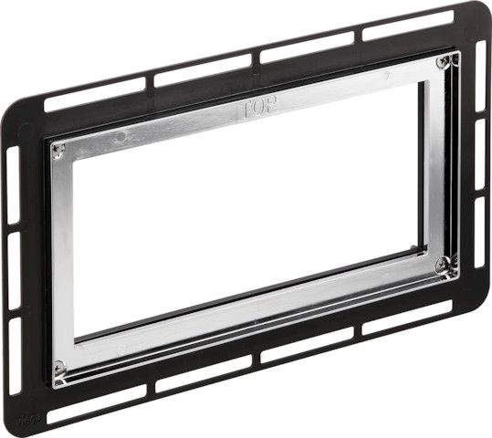 Einbaurahmen Visign for Style verchromt zum fliesenbündigen Einbau, Kunststoff