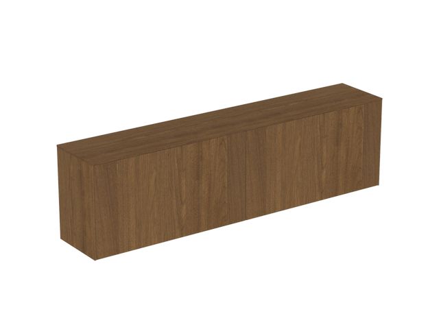 IS WT-Platte Conca ohne Ausschnitt TF030Y5, 1202x373mm Walnuss Dunkel