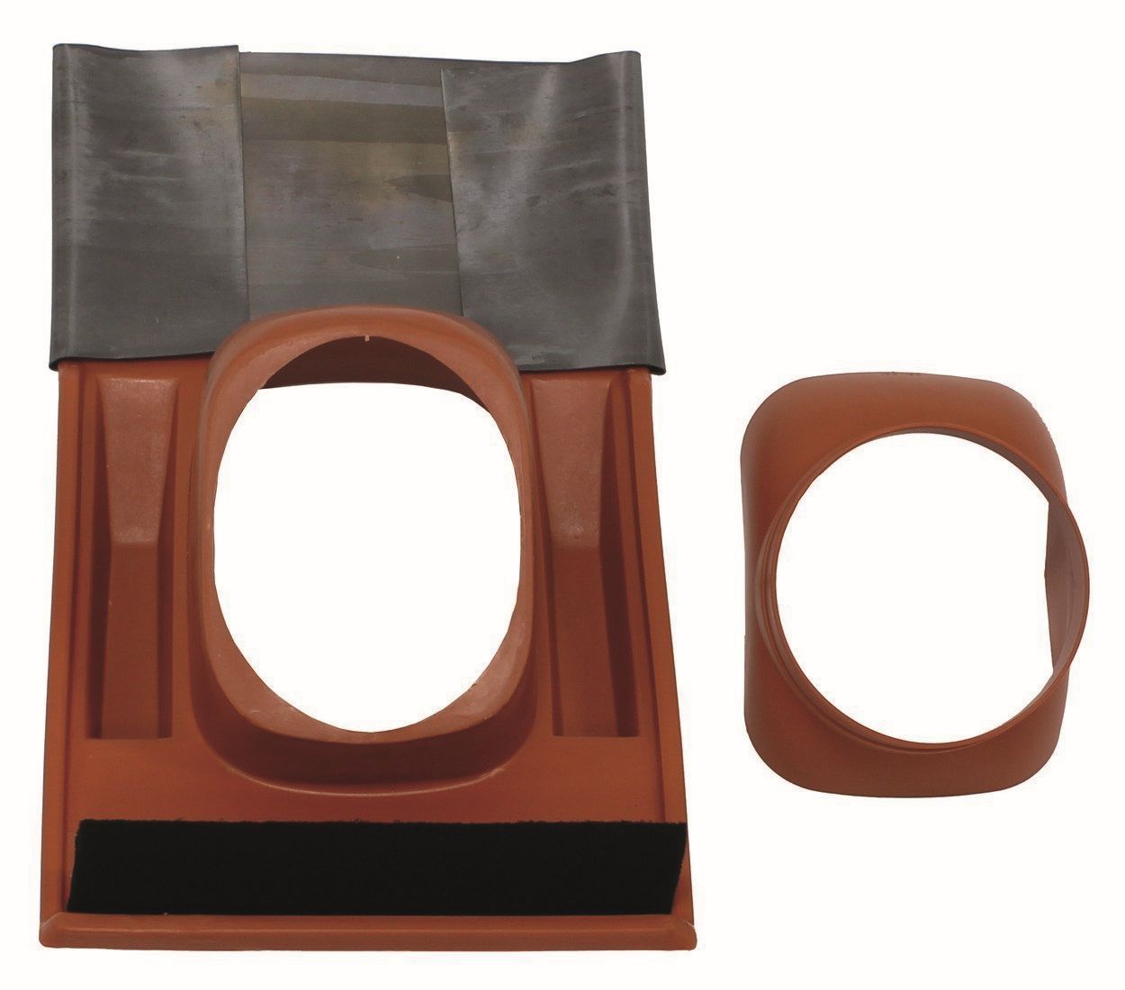 Kunststoffpfanne Vaillant Nr.300850 f.Schraegdach 25-50 Grad rot