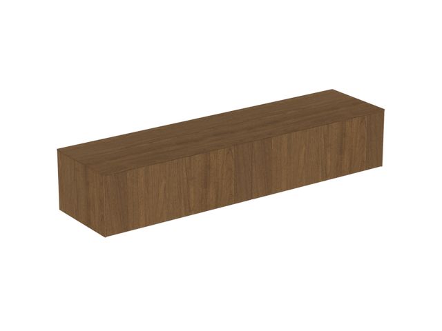IS WT-Platte Conca ohne Ausschnitt 1987x505mm Walnuss Dunkel, Alte Nr.2019