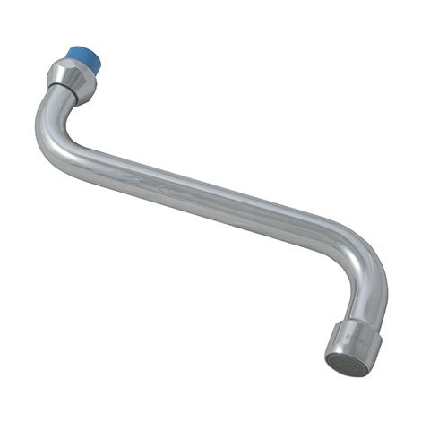 Kludi Rohrauslauf S-Form 200mm m.Verschraubung 3/4" verchromt