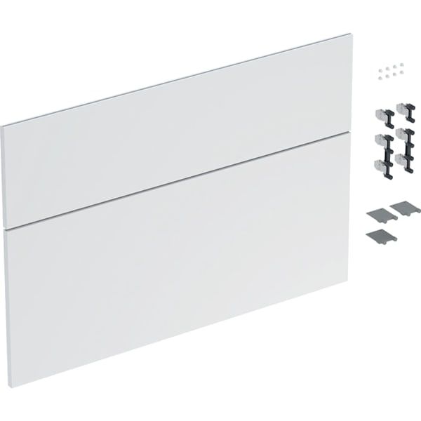 GE Schubladenfront Set für iCon für WT B:90cm, weiß matt