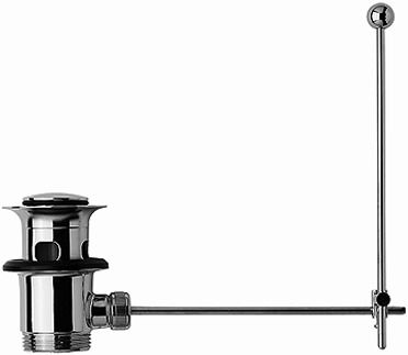 DU Kniehebelventil Betätigung senkrecht, Chrom