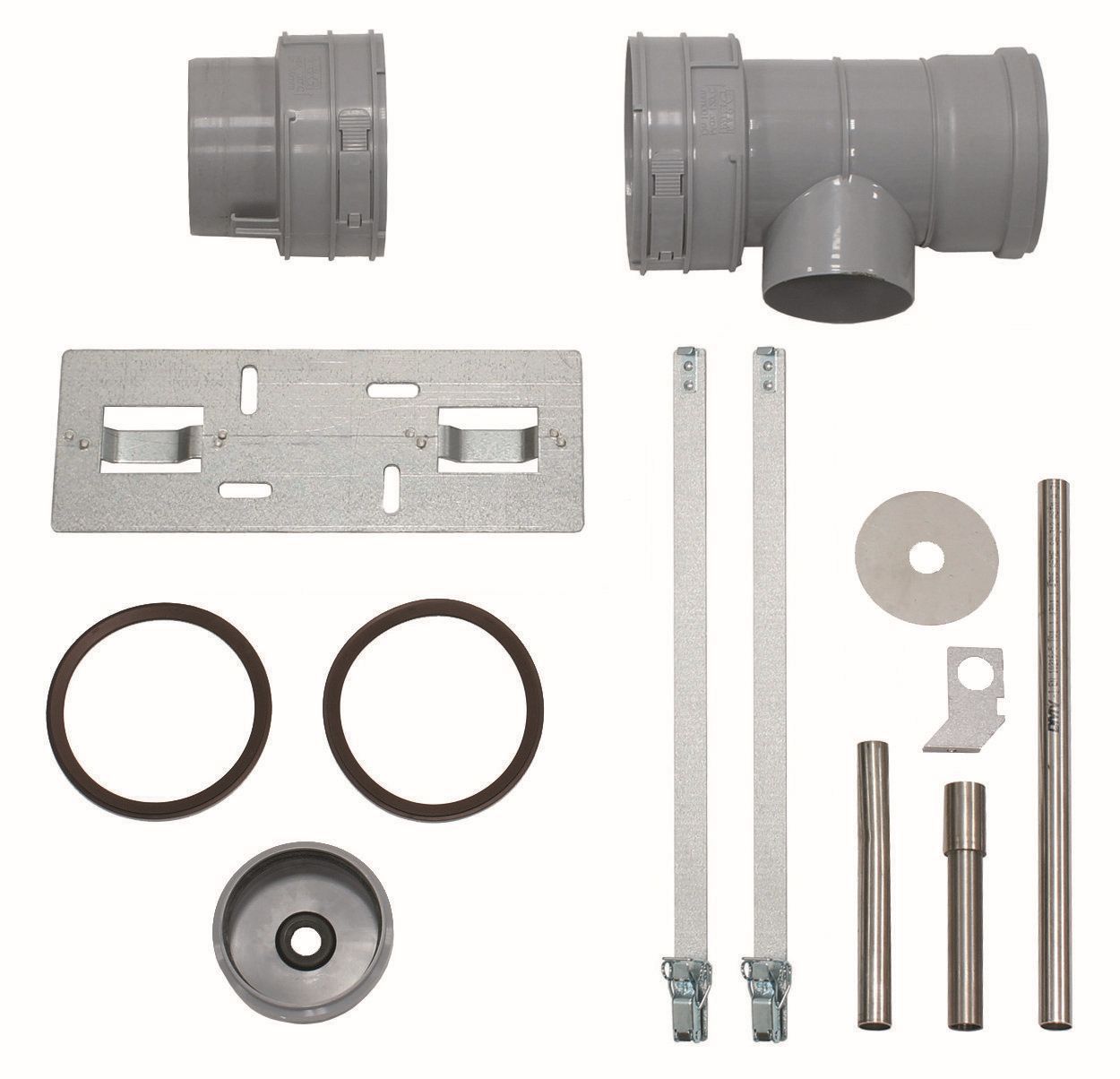 Vaillant Set 8 T-Stück DN 100 PP MFB für Kondensatwasseranschluss DN 15