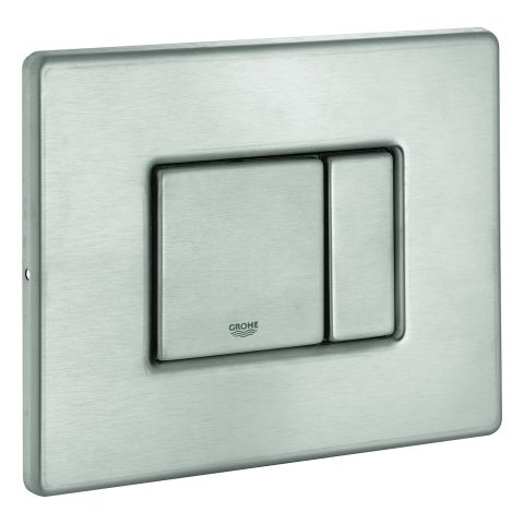 GROHE Abdeckplatte 42374 mit Drucktaste edelstahl