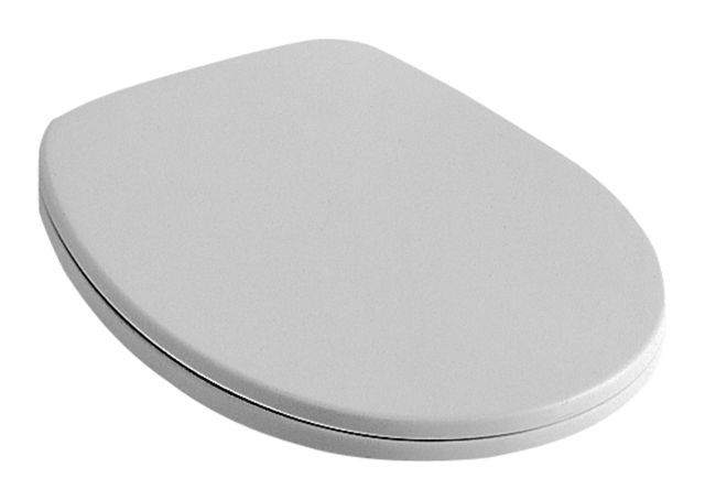 WC-Sitz O.Novo mit Deckel weiss Scharniere Edelstahl VB