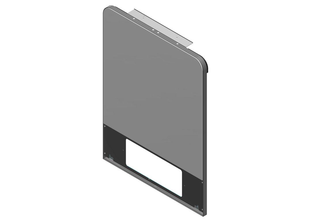 BOSCH Ersatzteil TTNR: 8738211380 Vorderwand Bo oben weiss (Glas)